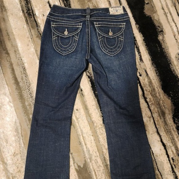 True Religion Becky Women Size 29x32.5 USA Jeans World Tour - Picture 3 of 9